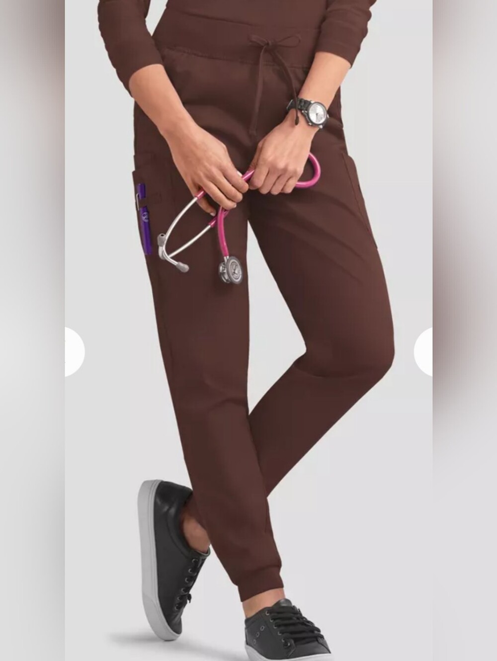 Uniform Advantage BUTTER-SOFT Stretch 5-pocket Jogger Scrub Pants NWT PETITE L